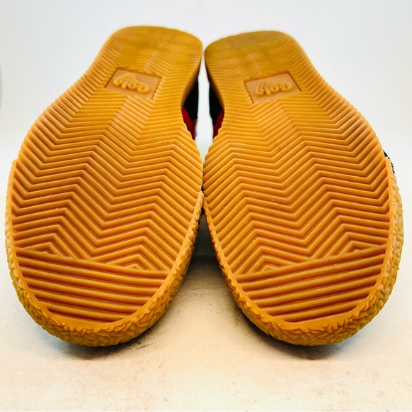 Gola Navy Suede Red Leather Wingflash Harrier Lace Up Retro Sneakers, size 38 7 - Picture 11 of 12